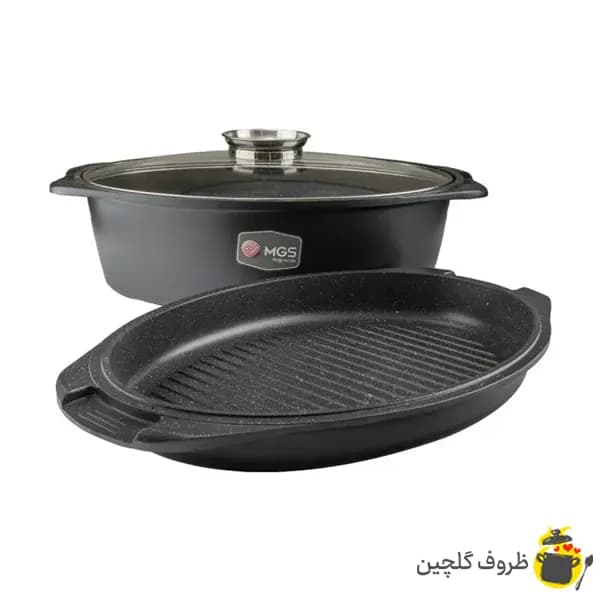 تابه مرغ و ماهی ام جی اس سایز 38 (3تکه)