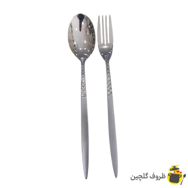 سرویس قاشق و چنگال استیل یونیک 12 پارچه مدل ولز