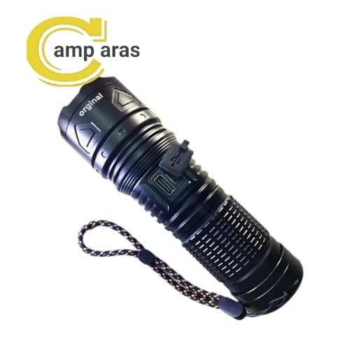چراغ قوه شارژی زوم دار اسمال سان کد ZY-T262 پاوربانکی — تصویر ۶