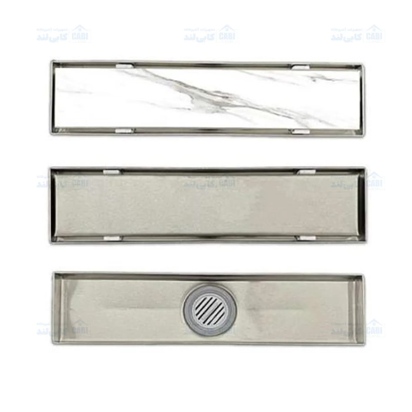 کفشور خطی سرامیک خور استیل دو حالته TD سایز 30×7 سارانیک — تصویر ۶
