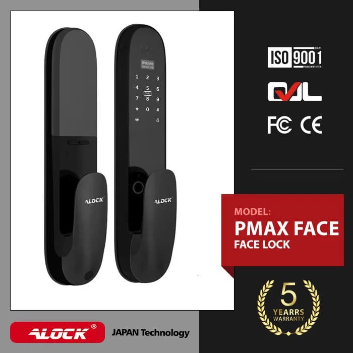 دستگیره تشخیص چهره و قفل اثر انگشتی دیجیتال ALOCK مدل Pmax Face — تصویر ۴