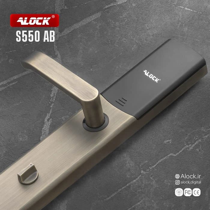 قفل اثر انگشتی دیجیتال آنلاین ALOCK مدل S550+ AB — تصویر ۳