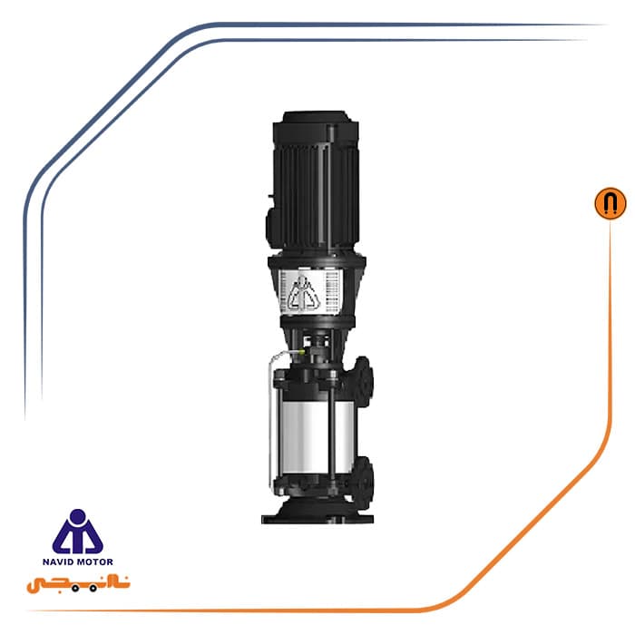 پمپ صد اسب طبقاتی عمودی نوید موتور مدل WKL 100-6/75KW — تصویر ۵