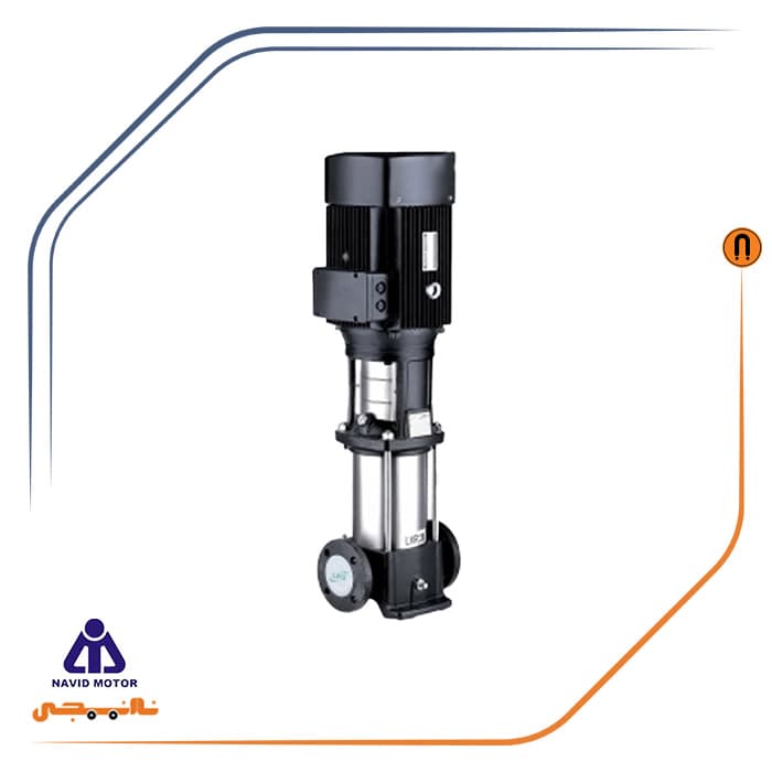 پمپ 60 اسب طبقاتی عمودی نوید موتور مدل WKL 80-10/45KW — تصویر ۳