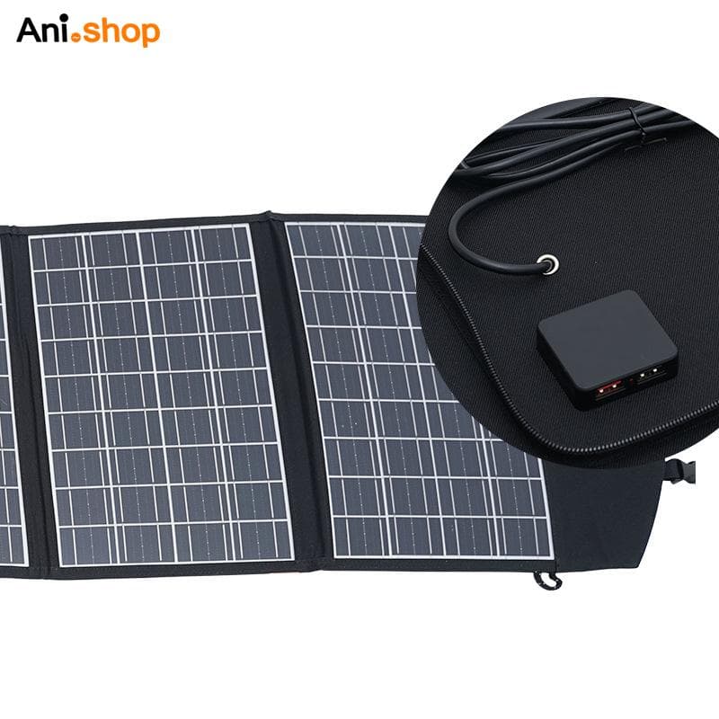 شارژر پنل خورشیدی تا شو مونو کریستال 60W وات ضد آب اورجینال Modules High Efficiency Mono Portable — تصویر ۶
