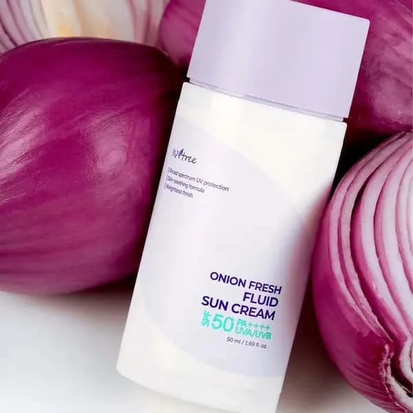 ضد آفتاب فلوئیدی ضد لک پیاز ایزنتری ISNTREE Onion Fresh Fluid Sun Cream — تصویر ۱۰