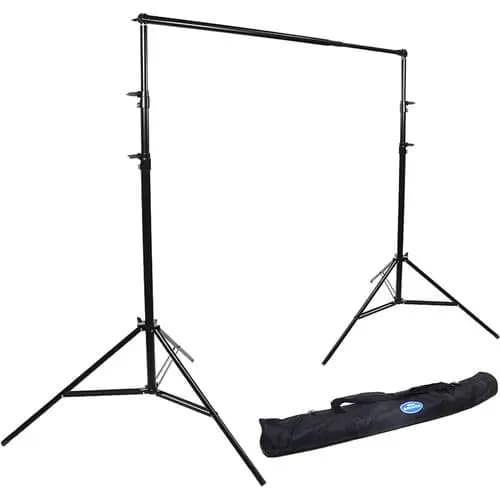 کیت سه پایه پرتابل پرده فون چرخ دار + گیره نگهدارنده فون — تصویر ۱۲