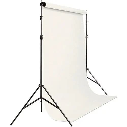کیت سه پایه پرتابل پرده فون چرخ دار + گیره نگهدارنده فون — تصویر ۶