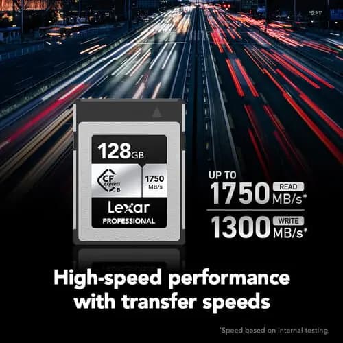 کارت حافظه لکسار Lexar 128GB Professional CFexpress Type B Card SILVER Series — تصویر ۶