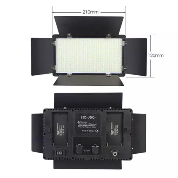 پنل نور ثابت Fotomax Pro Led U600 RGB همراه 2 عدد باتری — تصویر ۹
