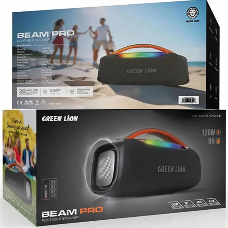 اسپیکر بلوتوثی گرین لاین Beam Pro GSP100 GNBP120WS + میکروفون — تصویر ۹