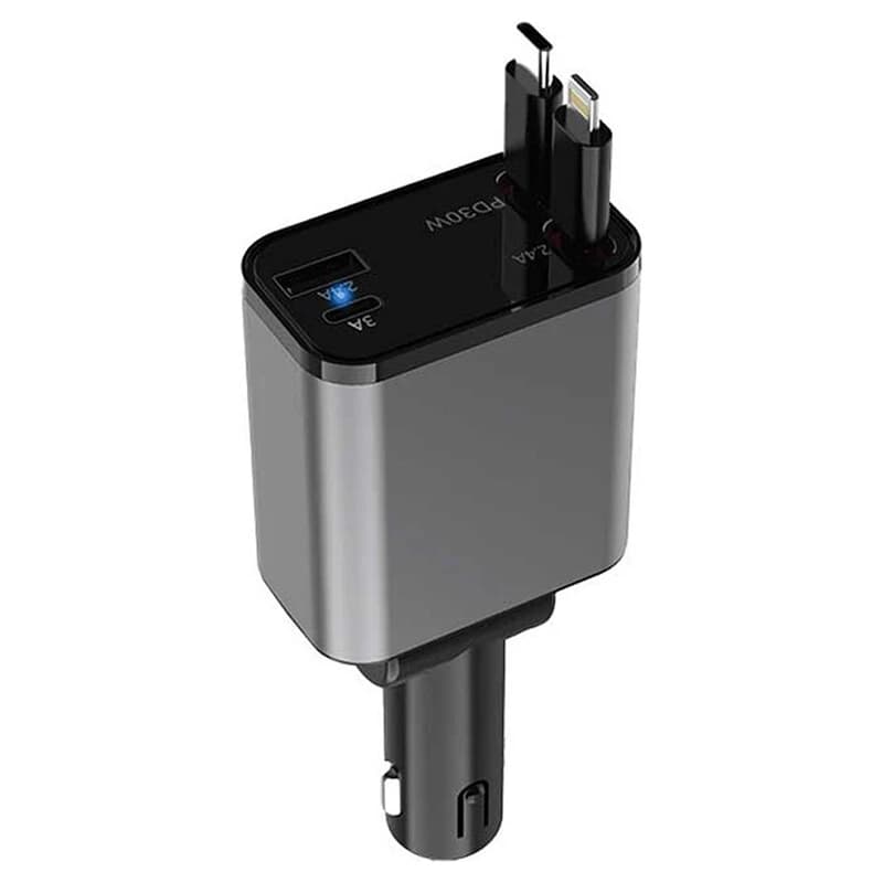 شارژر فندکی 30 وات گرین لاین GL-CC2 GNRCC50WBK — تصویر ۳