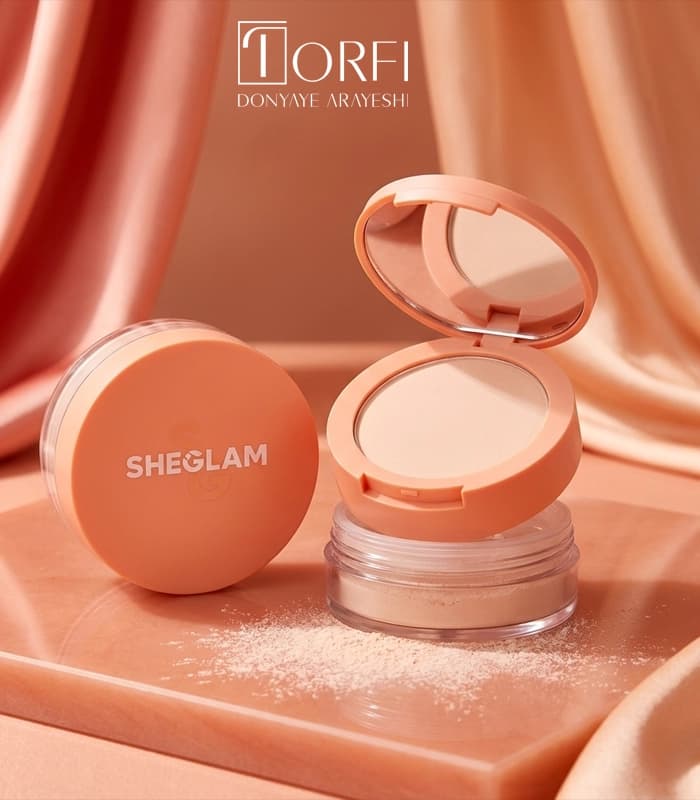 پودر فیکس شیگلم مدل Baked Glow – رنگ Translucent | بافت بسیار نرم و درخشان — تصویر ۸
