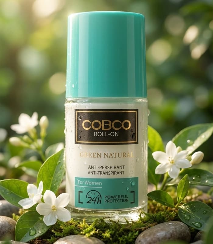 مام رولی زنانه کوبکو (COBCO) مدل Green Natural – حجم ۷۵ میلی‌لیتر — تصویر ۲