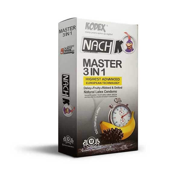 کاندوم تاخیری کدکس مدل Master 3 In 1 بسته 12 عددی — تصویر ۸