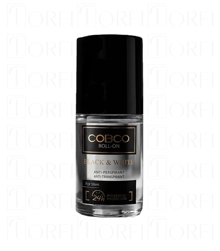 مام رولی مردانه کوبکو (COBCO) مدل BLACK & WHITE – حجم ۷۵ میلی‌لیتر | ضد لک لباس — تصویر ۴