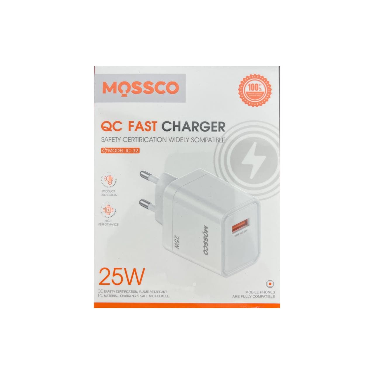 شارژر 25 وات مسکو مدل MOSSCO IC-32 — تصویر ۲