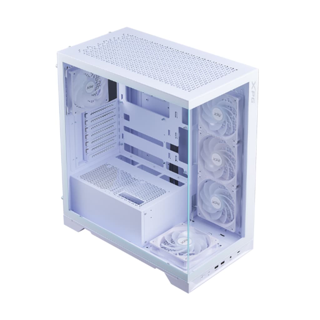 کیس کامپیوتر گیمینگ ای دیتا ایکس پی جی مدل ADATA XPG GAMING INVADER X BTF MID-TOWER رنگ سفید — تصویر ۷