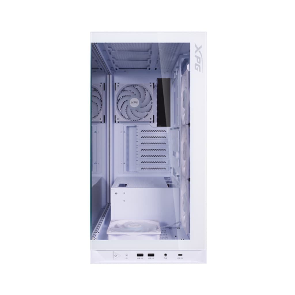 کیس کامپیوتر گیمینگ ای دیتا ایکس پی جی مدل ADATA XPG GAMING INVADER X BTF MID-TOWER رنگ سفید — تصویر ۵