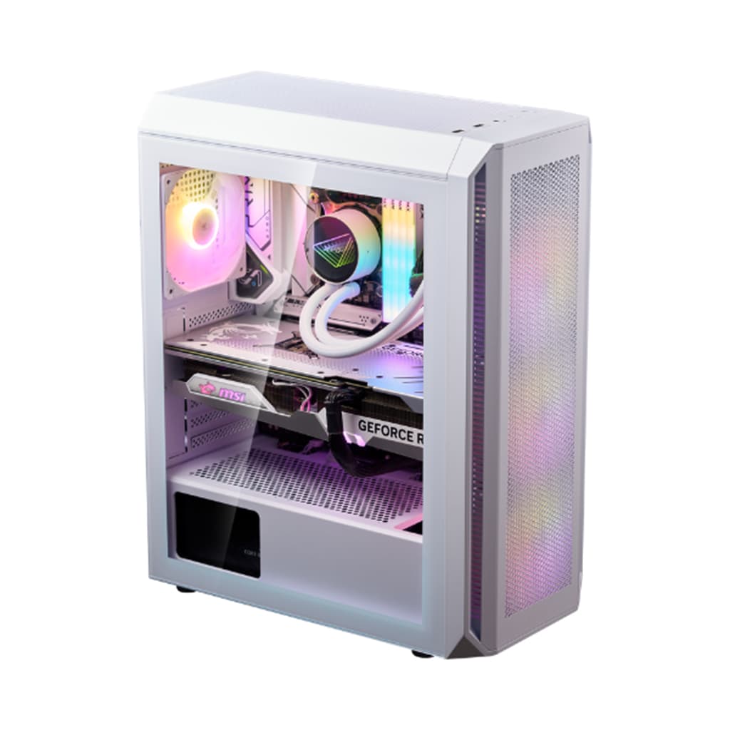 کیس کامپیوتر گیمینگ ای دیتا ایکس پی جی مدل ADATA XPG GAMING VALOR AIR PLUS MID-TOWER رنگ سفید