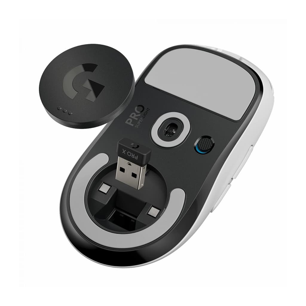 موس گیمینگ بی سیم لاجیتک مدل LOGITECH G PRO X SUPERLIGHT رنگ سفید — تصویر ۶