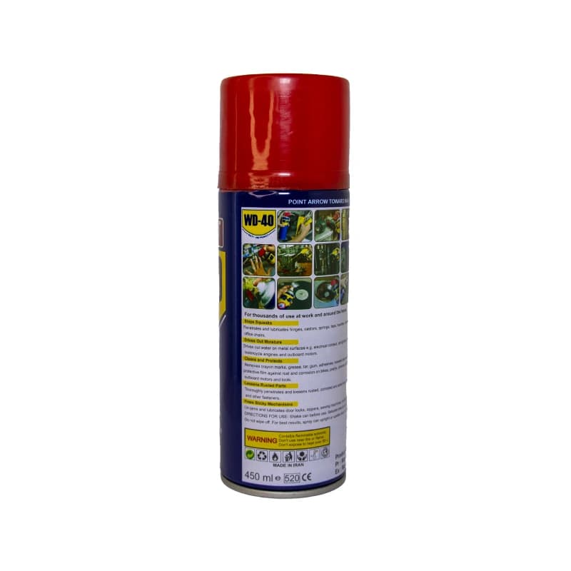 اسپری روان کننده WD-40 حجم 400 میلی لیتر — تصویر ۲