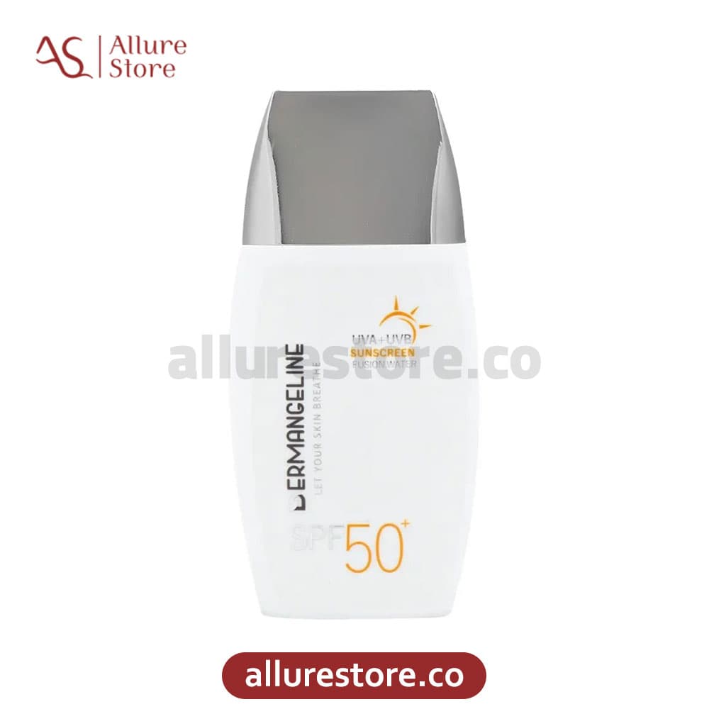کرم ضد آفتاب فیوژن واتر بی‌رنگ SPF50 درم انجلین حجم 50ml | آلور استور — تصویر ۸