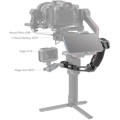 دسته گیمبال SmallRig 3028C برای لرزشگیر های DJI RS 2، RSC 2، RS 3، RS 3 Pro، RS 3 Mini، RS 4 و RS 4 Pro — تصویر ۳