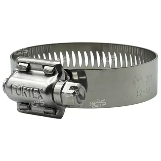 بست شیلنگ استیل 32/51 میلیمتر فورتکس (FORTEX)