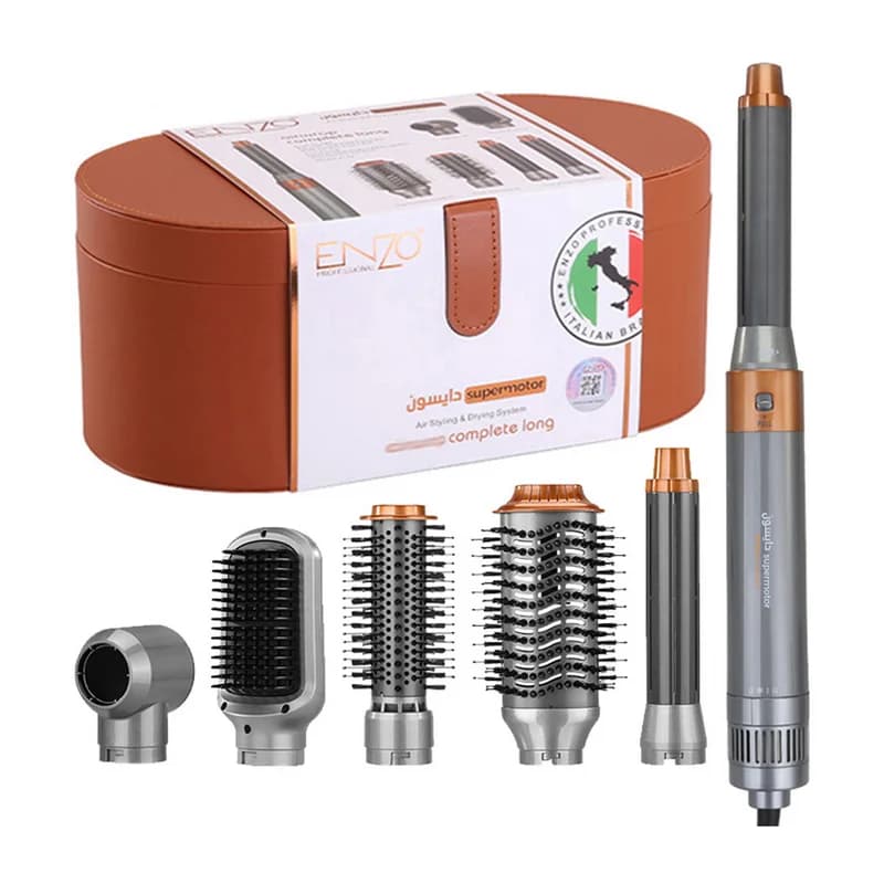 سشوار انزو Airwrap Complete Long EN-4133 | استایلر 6 کاره مو