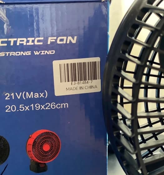 پنکه شارژی لیتیومی مدل FAN LITHIUM 48V — تصویر ۹