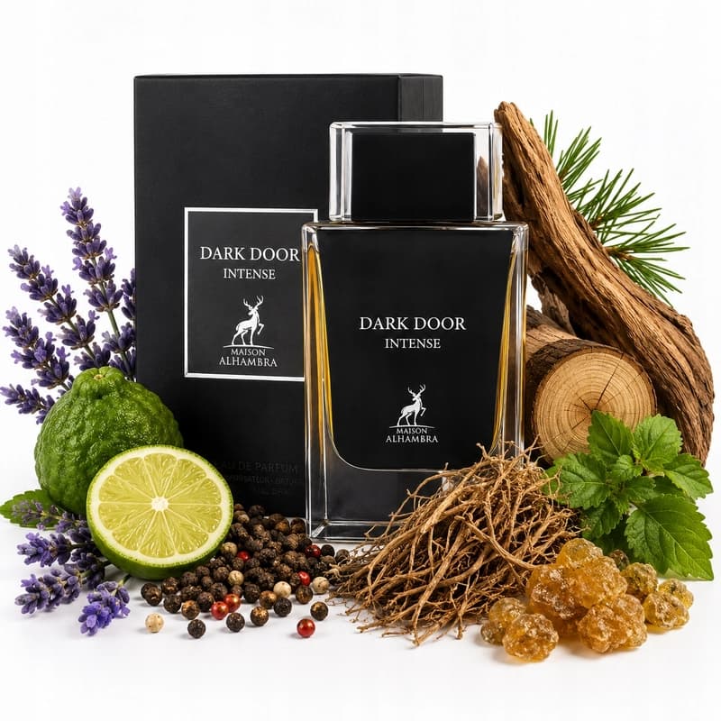 عطر و ادکلن دارک در اینتنس الحمبرا | Maison Alhambra Dark Door Intense — تصویر ۲