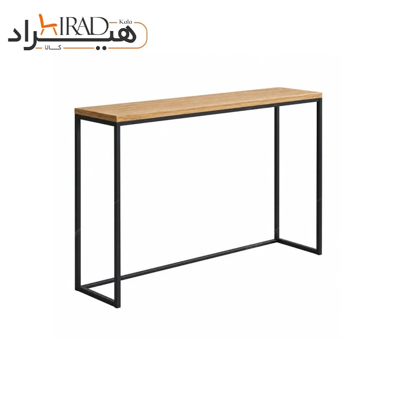 کنسول فلزی صفحه چوبی مینیمال هیراد مدل B150 — تصویر ۷