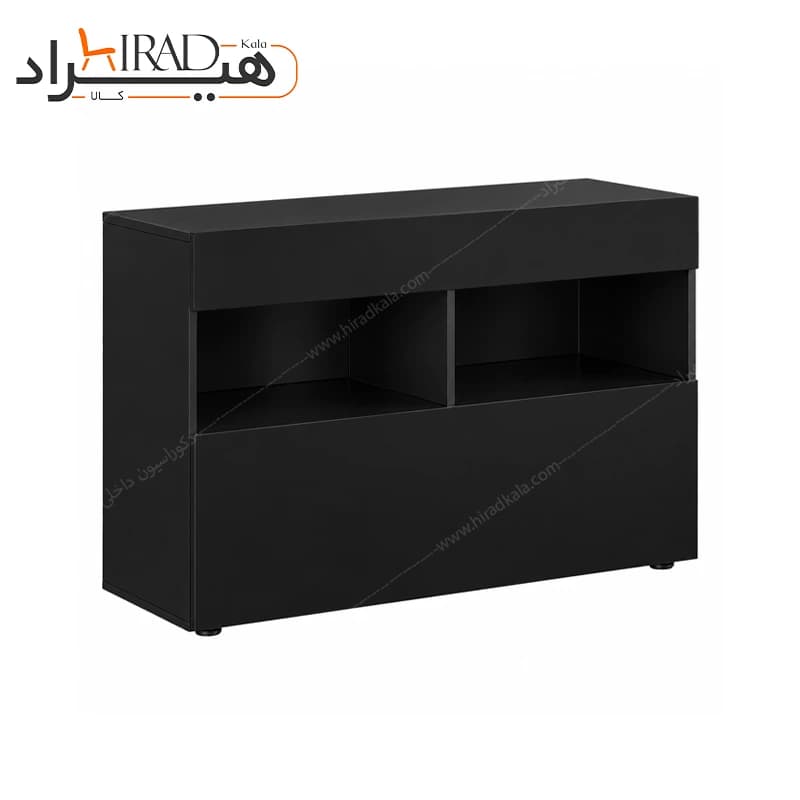 بوفه مشکی طبقه باز درب دار هیراد مدل B146 — تصویر ۴