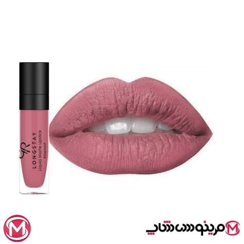 رژ لب مایع مات بادوام گلدن رز شماره 36 — تصویر ۶