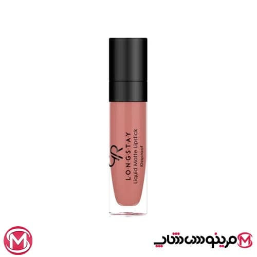 رژ لب مایع مات بادوام گلدن رز شماره 17 — تصویر ۵