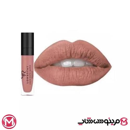 رژ لب مایع مات بادوام گلدن رز شماره 33 — تصویر ۶