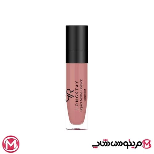 رژ لب مایع مات بادوام گلدن رز شماره 18 — تصویر ۵
