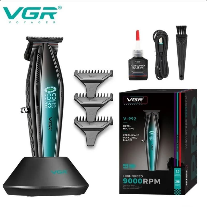 ماشین اصلاح خط زن حرفه ای وی جی آر VGR مدل V-992 — تصویر ۶