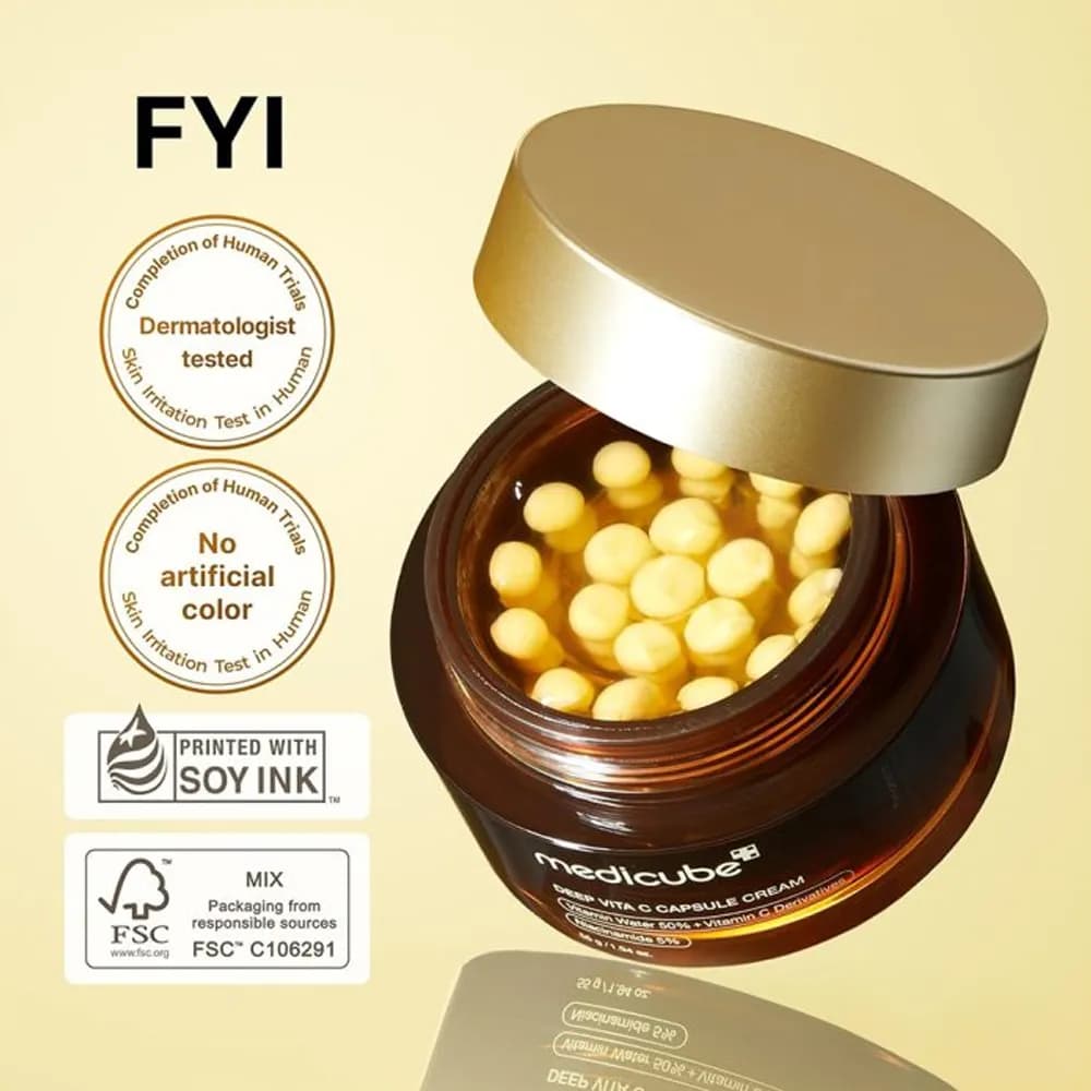 کرم کپسولی ویتامین سی مدی کیوب MEDICUBE deep vita c capsule cream — تصویر ۶