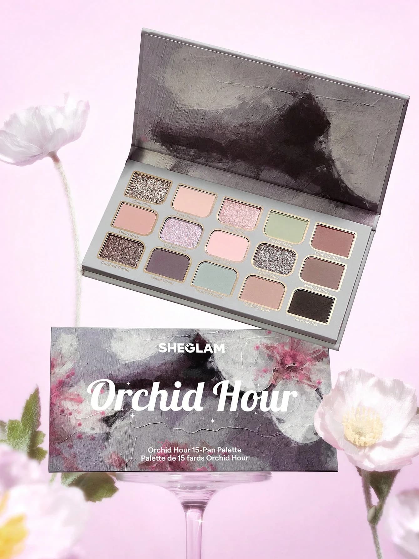پالت سایه چشم Orchid Hour شیگلم ۱۵رنگ — تصویر ۷