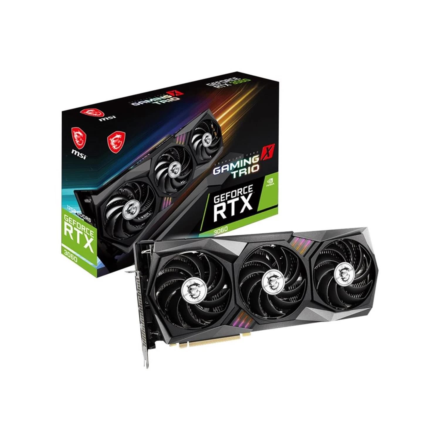 کارت گرافیک ام اس آی MSI GeForce RTX 3060 GAMING X 12G استوک