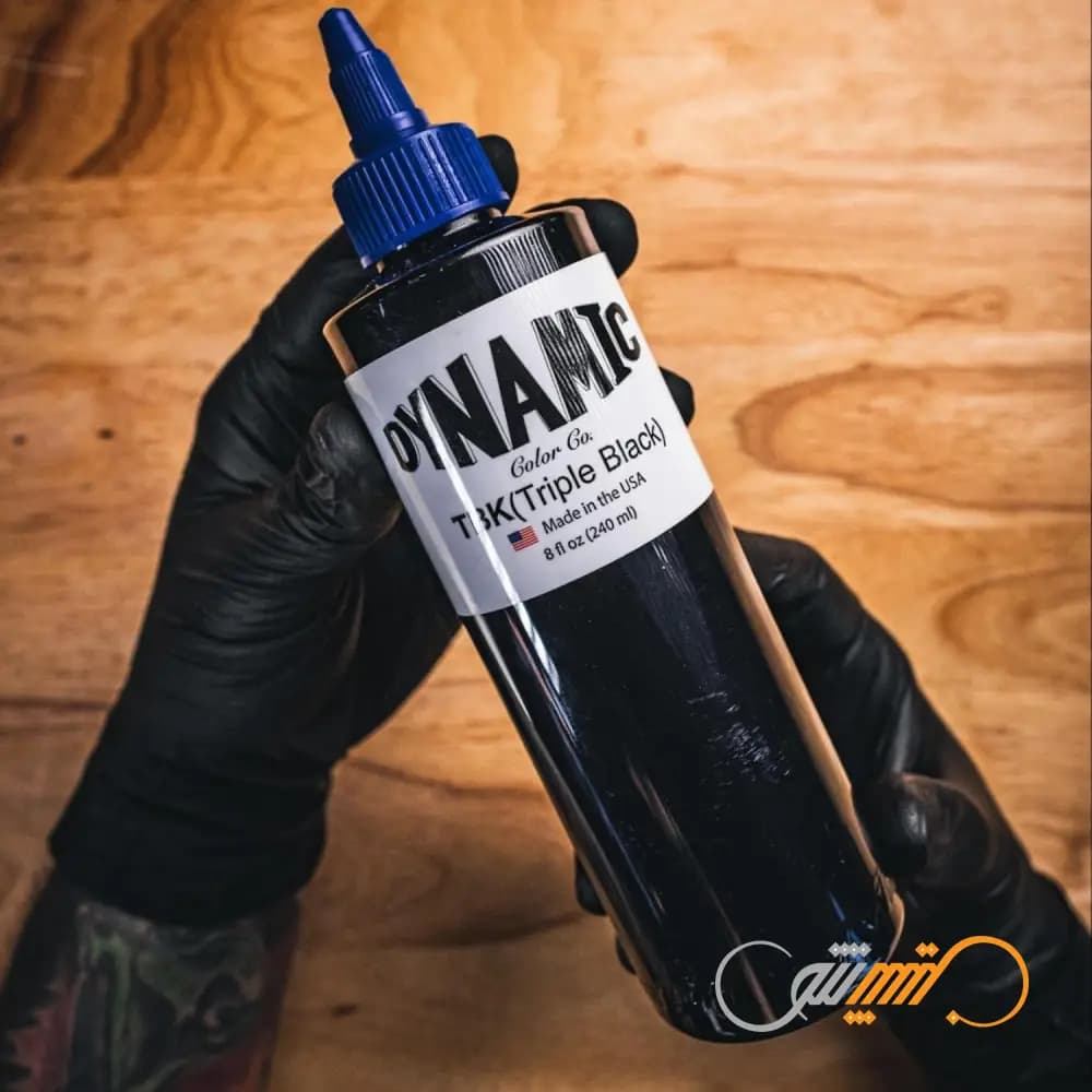 رنگ تاتو داینامیک تریپل بلک Dynamic Triple Black حجم 240 میل — تصویر ۶