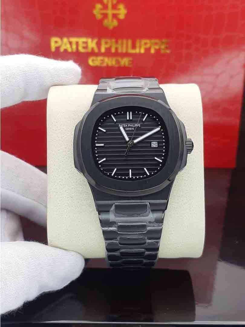 ساعت مچی مردانه پتک فیلیپ ناتیلوس Patek Philippe Nautilus S-S-black2024
