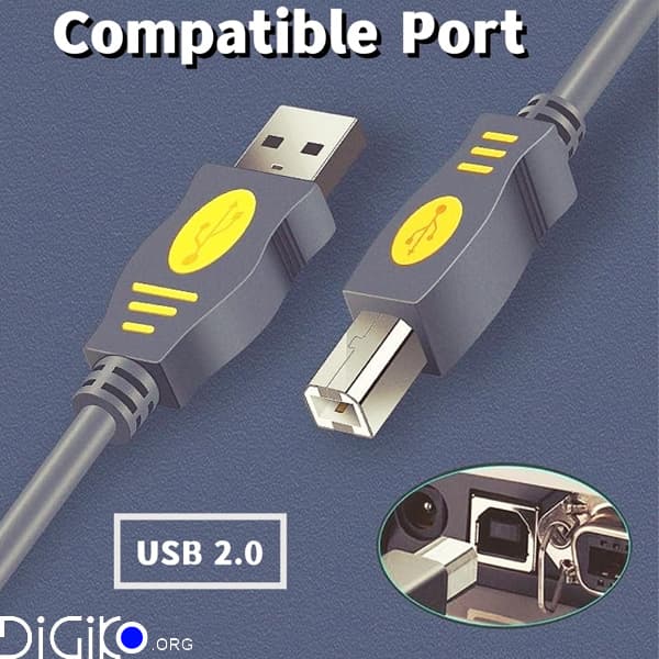کابل پرینتر USB مینی تک 10 متری — تصویر ۵