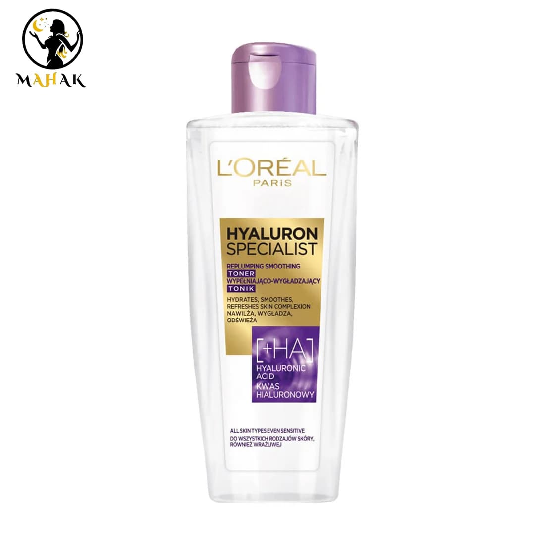 تونر آبرسان بنفش لورال Loreal مدل هیالورونیک اسید Hyaluron Specialist — تصویر ۲