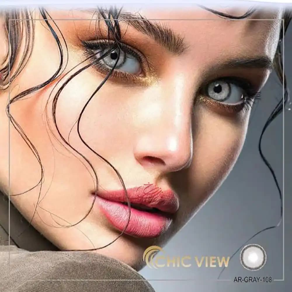 لنز رنگی چشمی چیک ویو CHIC VIEW مدل خاکستری AR-GRAY-108
