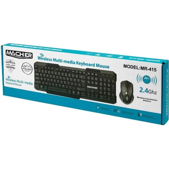کیبورد و ماوس بی سیم Macher MR-415 — تصویر ۴