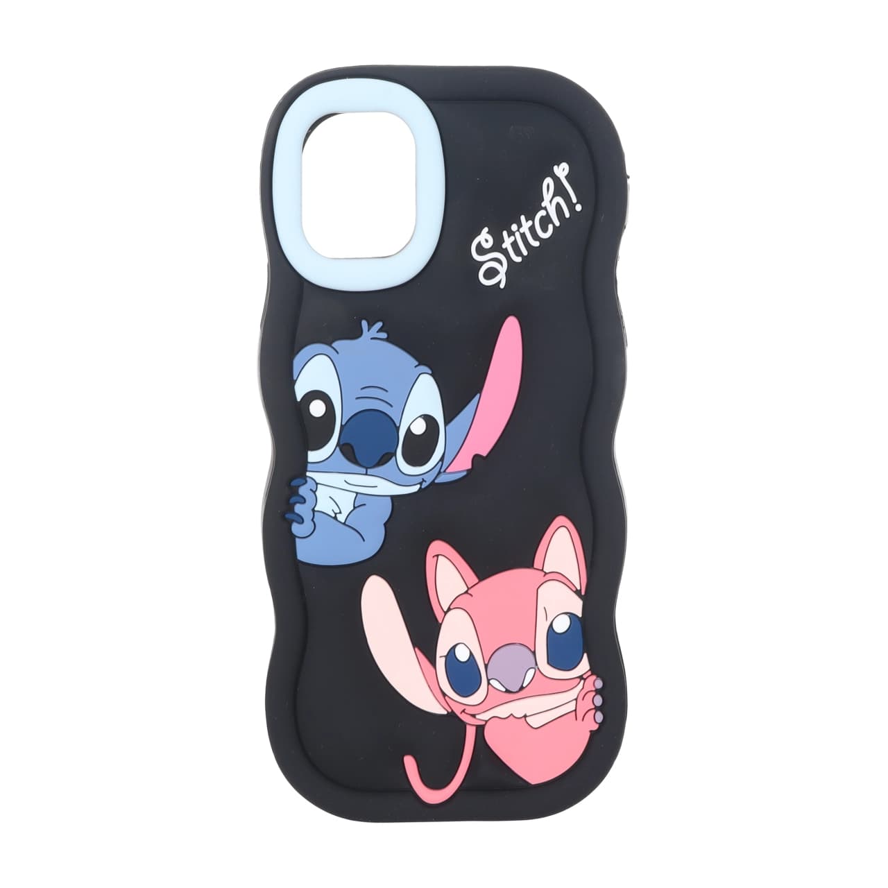 قاب سیلیکونی کنگره ای Stitch برجسته فانتزی Apple iPhone 11 – مشکی
