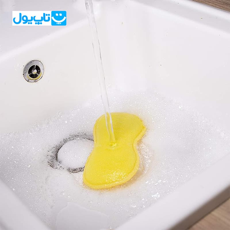 پد اسکراب دار البو گریس Elbow grease مدل scrubbing pad رنگ زرد — تصویر ۴